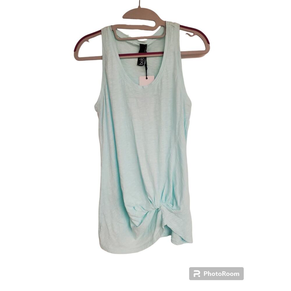 NEW NWT Bobi Teal Tank Top with Front Knot | Size X-Small - Picture 2 of 9